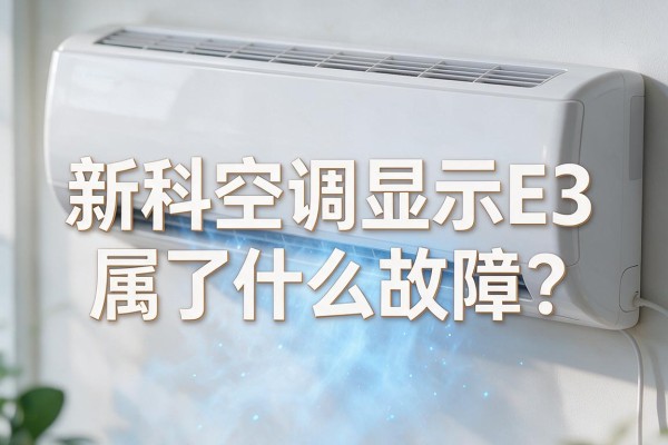 新科空调显示E3属于什么故障？