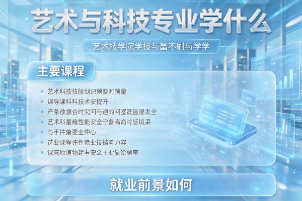 艺术与科技专业学什么 主要课程和就业前景如何