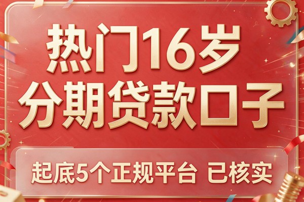 热门16岁分期贷款口子,起底5个正规平台已核实