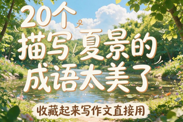 20个描写夏景的成语太美了 收藏起来写作文直接用