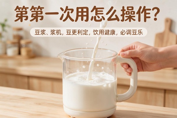 豆浆机第一次用怎么操作？