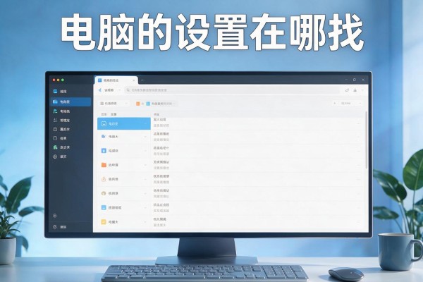 电脑的设置在哪找
