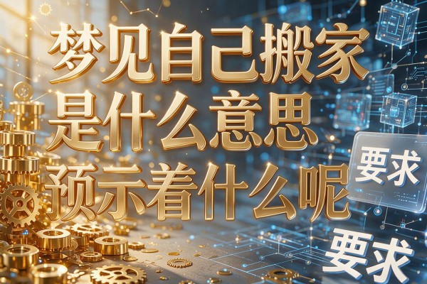 梦见自己搬家是什么意思 预示着什么呢