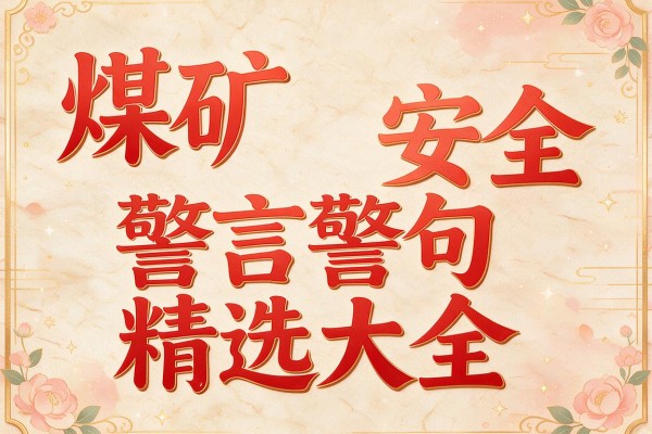 煤矿安全警言警句精选大全