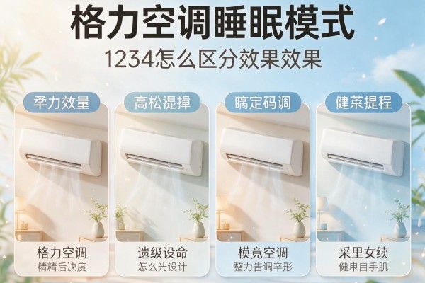 格力空调睡眠模式1234怎么区分效果