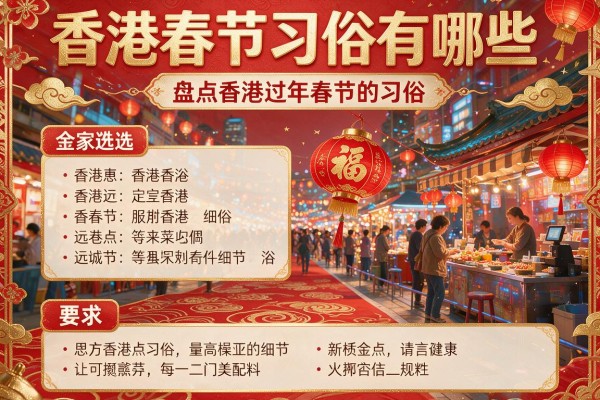 香港春节习俗有哪些 盘点香港过年春节的习俗
