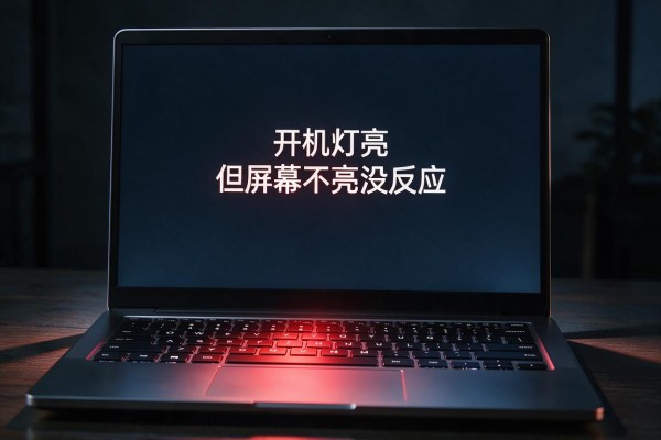 笔记本开机灯亮但屏幕不亮没反应