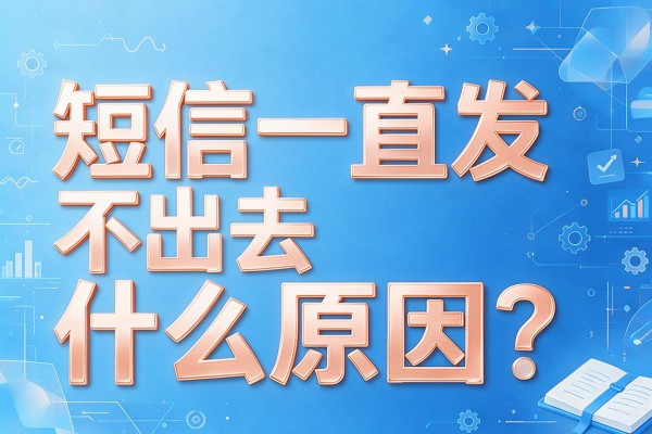 短信一直发不出去什么原因?