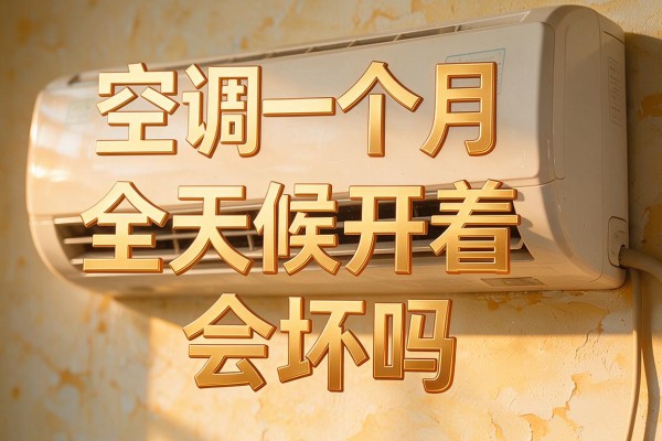 空调一个月全天候开着会坏吗