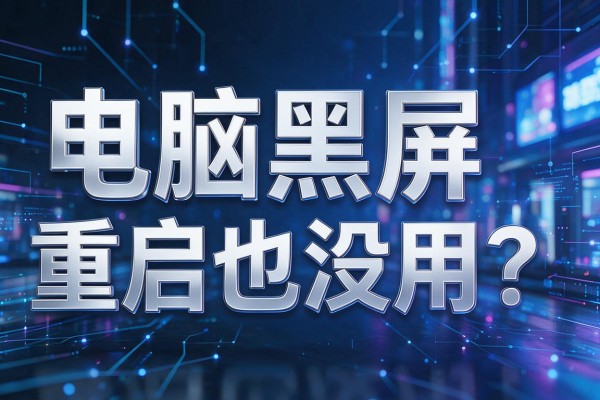 电脑黑屏重启也没用?