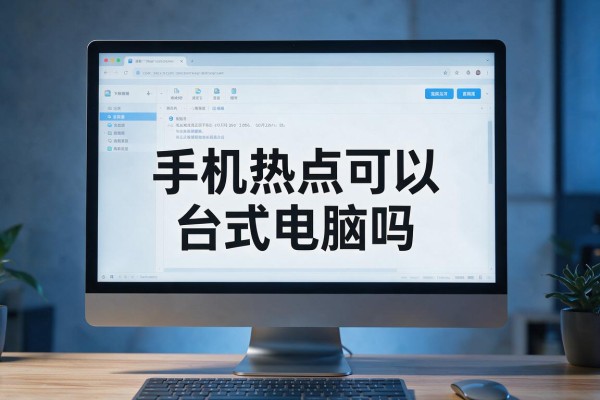 手机热点可以连台式电脑吗