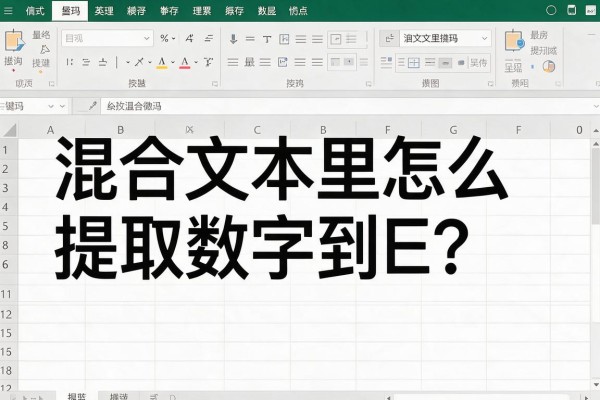 混合文本里怎么提取数字到Excel?