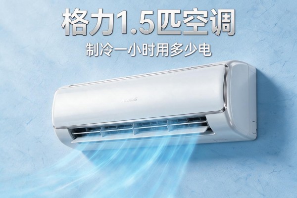 格力1.5匹空调制冷一小时用多少电