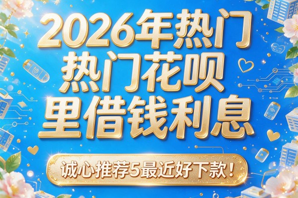 2026年热门花呗里借钱利息，诚心推荐5个最近好下款的app