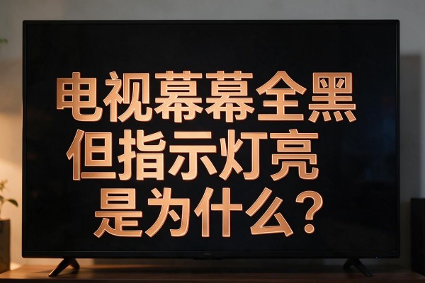 电视屏幕全黑但指示灯亮是为什么?