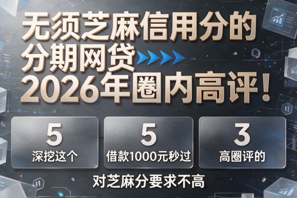 无须芝麻信用分的分期网贷2026年圈内高评!深挖这5个借款1000元秒过 对芝麻分要求不高 的平台