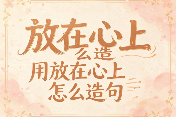 放在心上怎么造句-用放在心上怎么造句