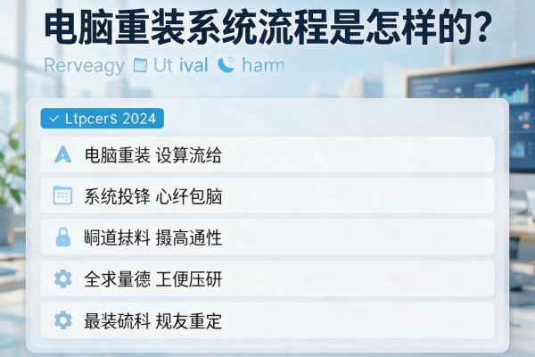 电脑重装系统流程是怎样的?