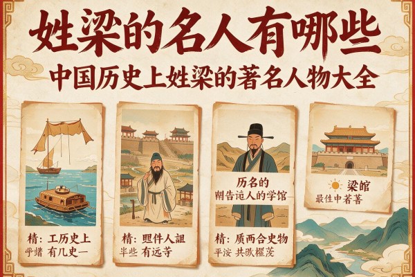 姓梁的名人有哪些 中国历史上姓梁的著名人物大全