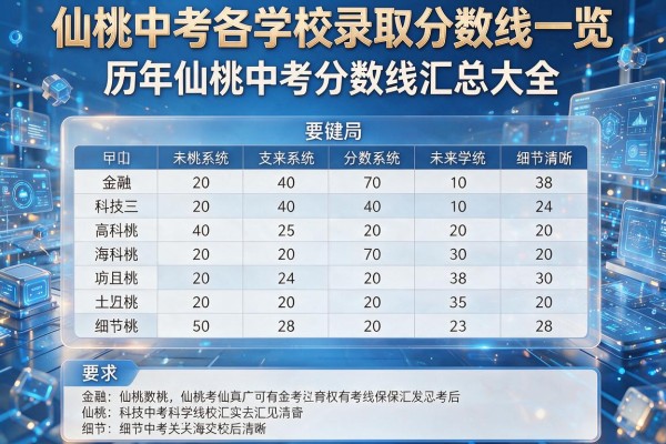 仙桃中考各学校录取分数线一览,历年仙桃中考分数线汇总大全
