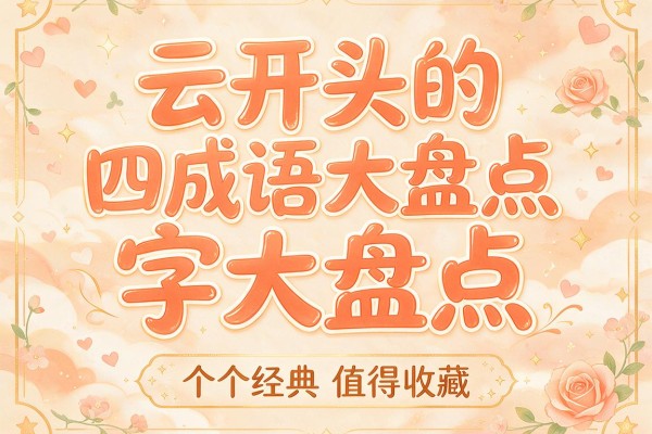 云开头的四字成语大盘点 个个经典值得收藏