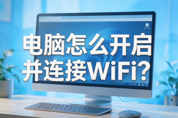 电脑怎么开启并连接WiFi?