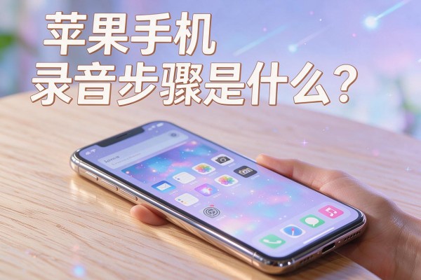 苹果手机录音步骤是什么?
