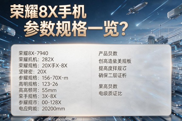 荣耀8X手机参数规格一览?