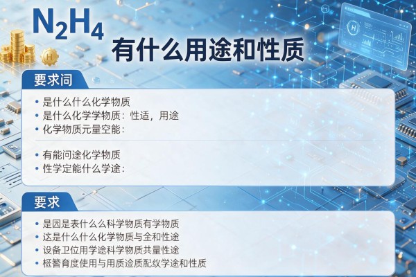 N2H4是什么化学物质有什么用途和性质