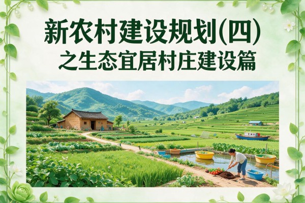 新农村建设规划(四)之生态宜居村庄建设篇
