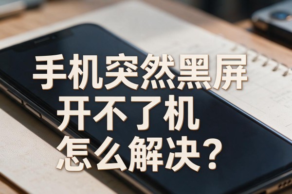 手机突然黑屏开不了机怎么解决?
