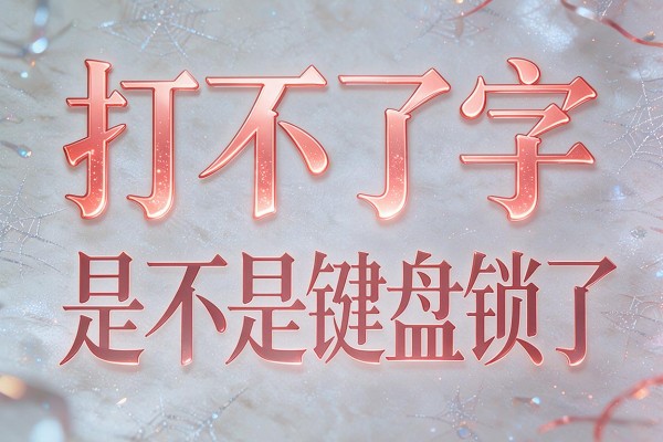 打不了字是不是键盘锁了