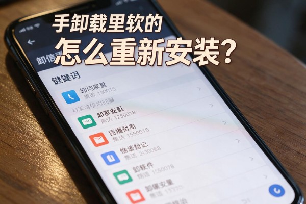 手机里卸载的软件怎么重新安装?
