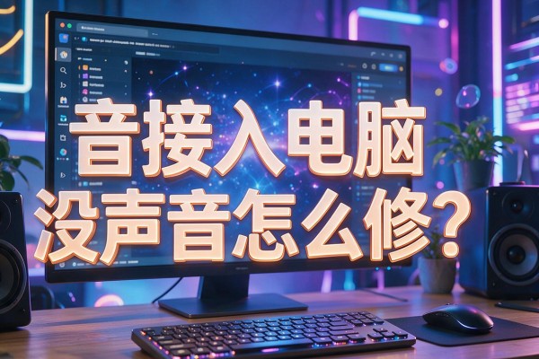 音响接入电脑没声音怎么修?