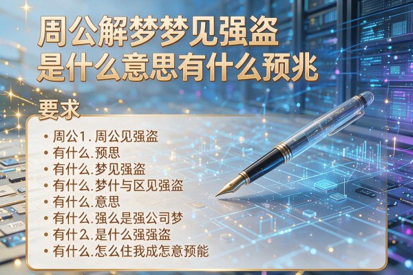 周公解梦梦见强盗是什么意思有什么预兆