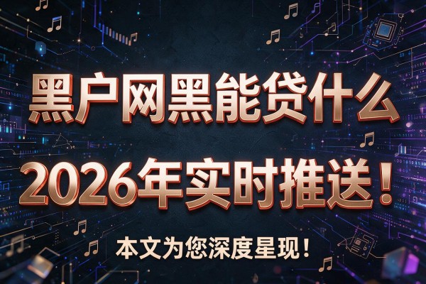 黑户网黑能贷什么2026年实时推送!本文为您深度呈现!