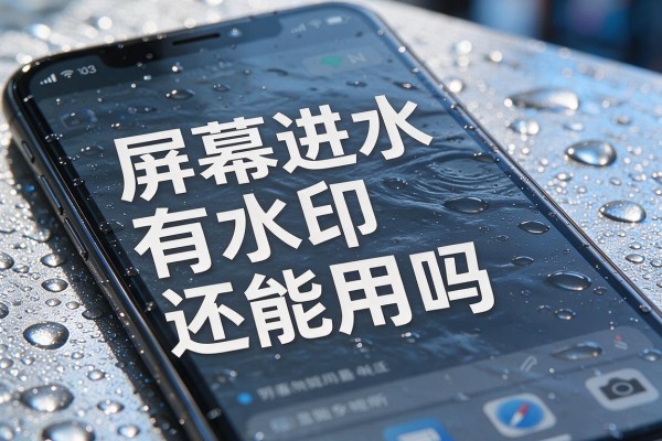 手机进水屏幕有水印还能用吗