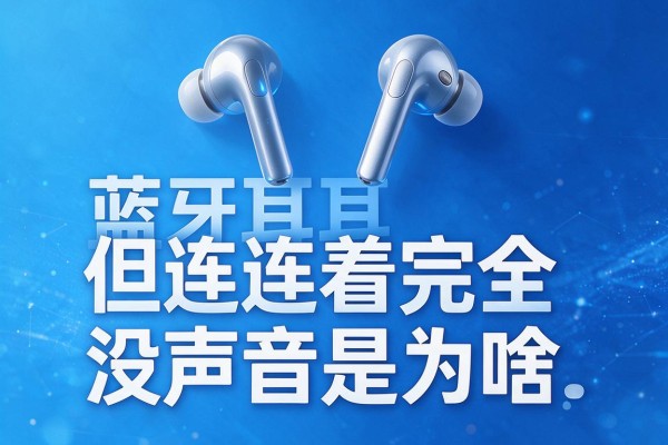 蓝牙耳机连着但完全没声音是为啥