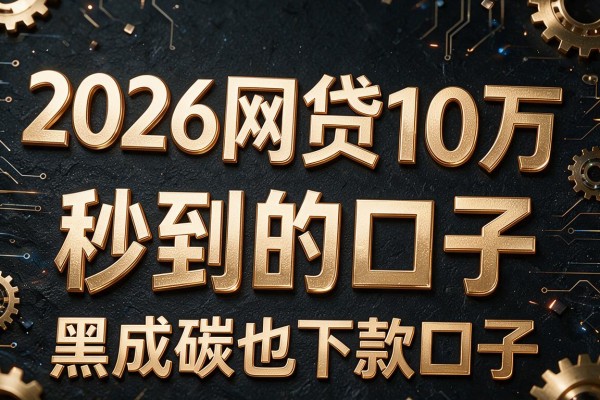 2026网贷10万秒到的口子,黑成碳也下款口子