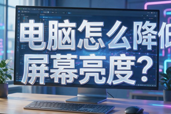 电脑怎么降低屏幕亮度?