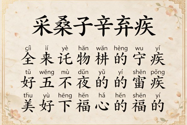 采桑子辛弃疾加拼音版