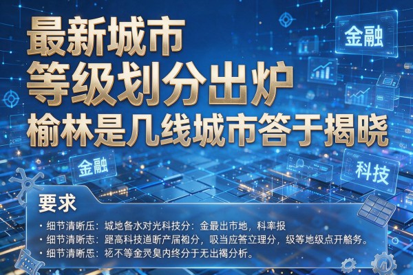 最新城市等级划分出炉 榆林是几线城市答案终于揭晓