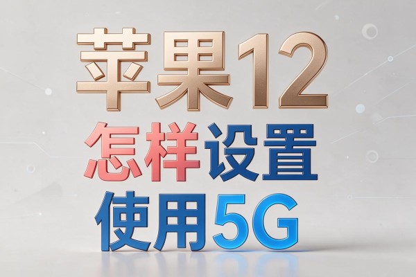 苹果12怎样设置使用5G