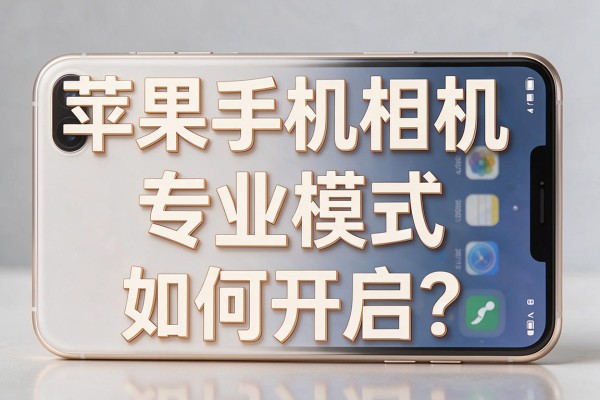 苹果手机相机专业模式如何开启?