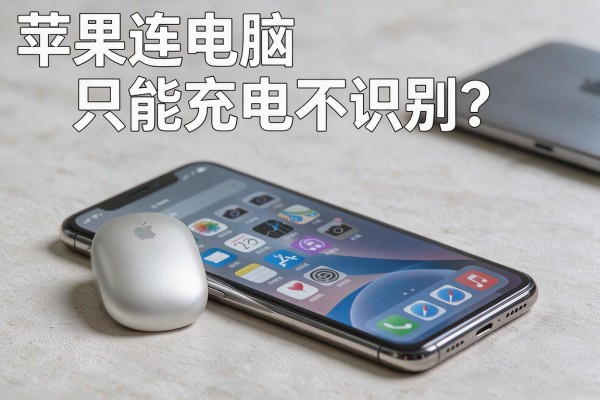 苹果手机连电脑只能充电不识别?