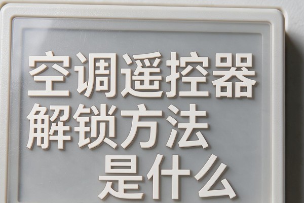 空调遥控器解锁方法是什么