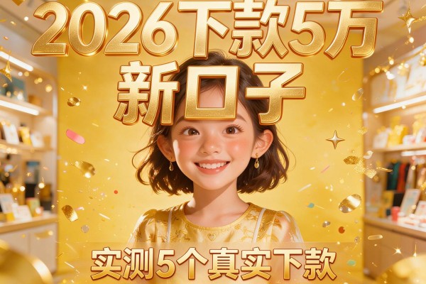 2026下款5万的新口子，实测5个真实下款的新口子