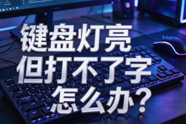 键盘灯亮但打不了字怎么办？