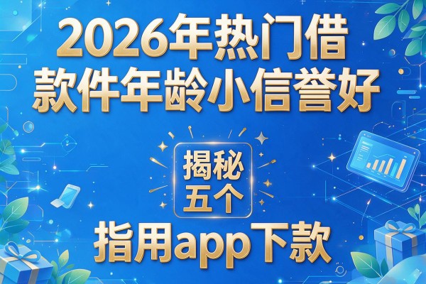 2026年热门借款软件年龄小信誉好,揭秘五个指用app下款