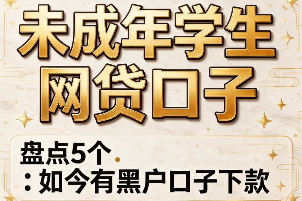 未成年学生网贷口子，盘点5个如今有黑户口子下款的